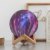 Moon Lamp Galaxy 3D 15cm Lampa Luna LED Multicolor Stand Lemn USB