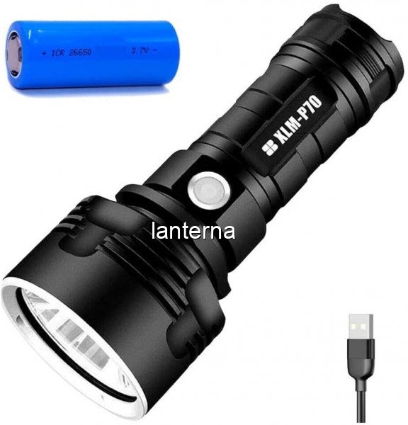 Reassure Analytical Assault Lanterna LED Profesionala 10W Incarcare USB Acumulator 26650 XLMP70