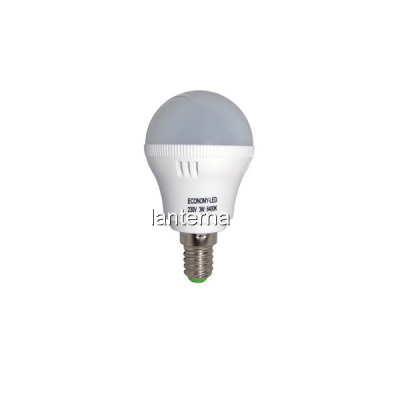 Bec cu LED Economy P45 3W E14 6400K MNR292