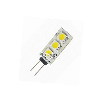 Bec Economic cu 6 LED SMD tip Bulb G4 1W Lumina Alba Rece