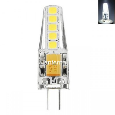 Bec LED 3W Soclu G4 12V 6400K Alb Rece Siliconat MNR4214