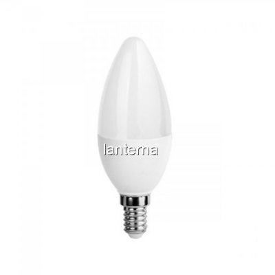 Bec LED C37 5W Alb Cald 3000K soclu E14 220V tip Lumanare UB60060