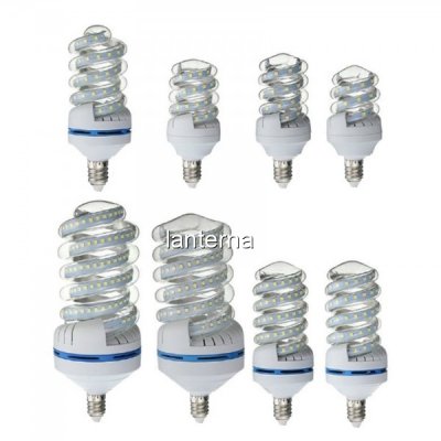 Bec LED SMD Spiralat 7W Alb Rece 6400K Soclu E14 UB60212