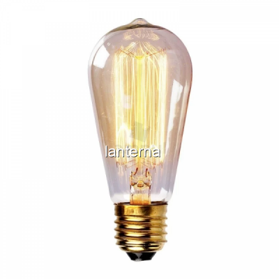 Bec Retro Sticla Decorativ Vintage Alb Cald E27 Edison Filament 40W