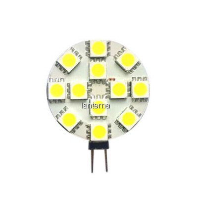 Bec cu LED-uri Bulb 12 LED tip SMD G4 2W Lumina Calda