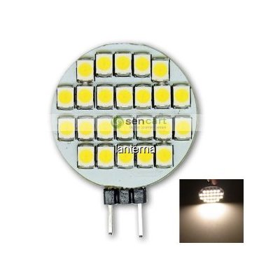 Bec cu LEDuri tip BULB 24 SMD LED G4 2W Lumina Alba Rece