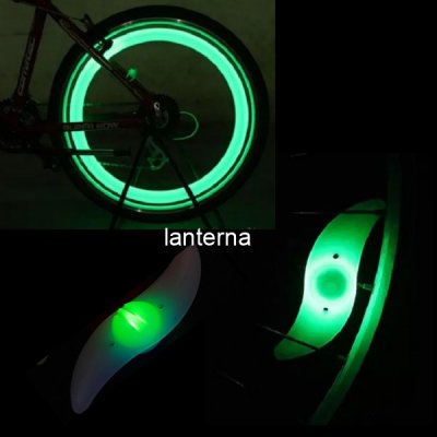 Set 4 Lumini Hot Wheels LED Verde Decorativ pentru Spite Bicicleta