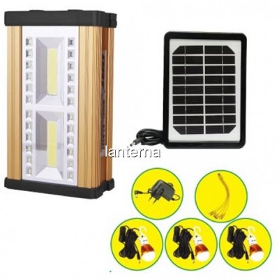 Kit Solar Lanterna LED 10W COB LED DAT AT8327 Panou Incarcare Solara