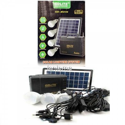 Kit Solar Incarcator Urgente cu Panou Solar GdLite GD8015A 12V7Ah