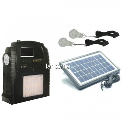 Kit Incarcator Urgente cu Panou Solar Radio FM USB MP3 GdLite GD8052