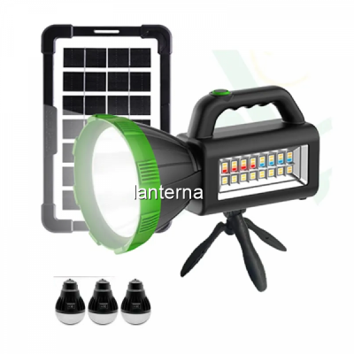 Kit Lanterna cu Panou Solar 3 becuri incluse incarcare telefoane Cclamp CL-2303 NNN