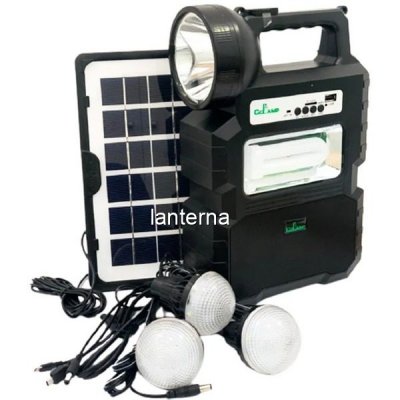 Kit Panou Solar 3 Becuri Radio Bluetooth 6V4Ah CCLAMP CL810