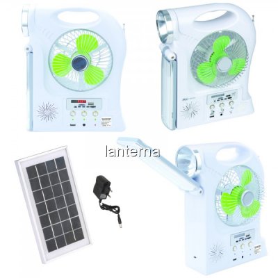 Kit Solar Lampa LED 1W, Neon, Ventilator, Radio, SD si USB YJ5865FSYKT