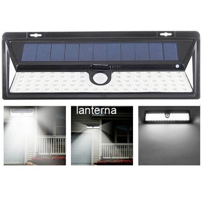 Lampa 90LED Incarcare Solara cu Senzor de Miscare si Lumina, On/Off