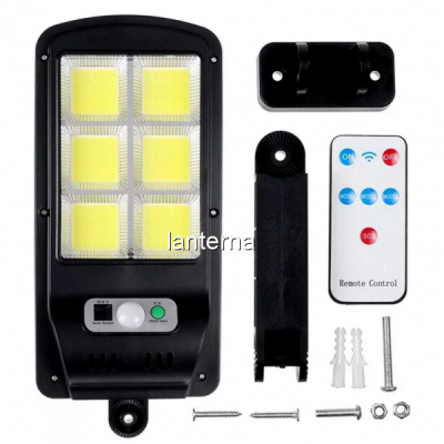 Lampa Solara 6 LED COB Senzori, Acumulator Telecomanda 12x9x5cm JY150