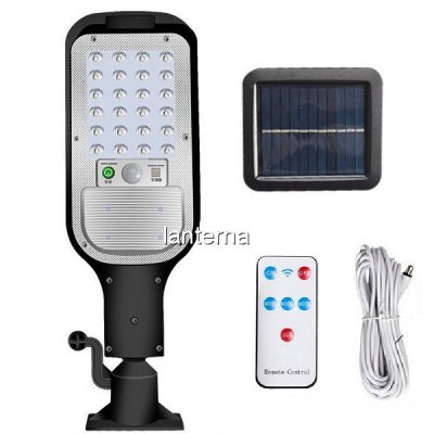 Lampa Solara LED Senzori, Acumulator, Telecomanda, 120W JX518