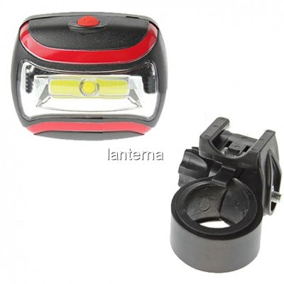 Lanterna bicicleta cu COB LED 3W cu Baterii CH2029