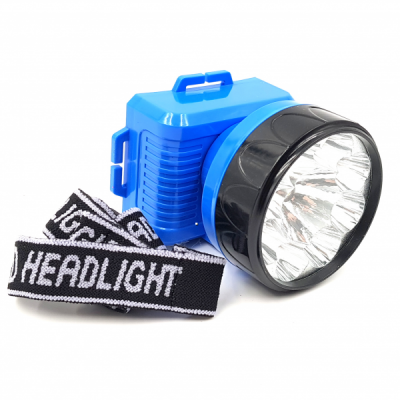 Lanterna Frontala de Cap 8+1LED 1W cu Acumulator 220V 687 KLX