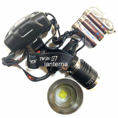Lanterna Frontala LED Zoom 3x18650 Incarcare USB ZSHA850P100