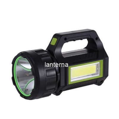 Lanterna LED 10W si COB Lateral, Panou Solar Integrat USB HELT95