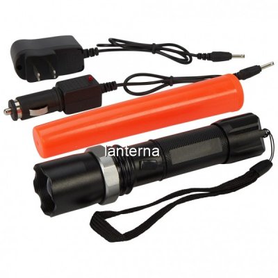 Lanterna LED 1W cu Acumulator, Zoom si Con Semnalizare 12V 220V Y608