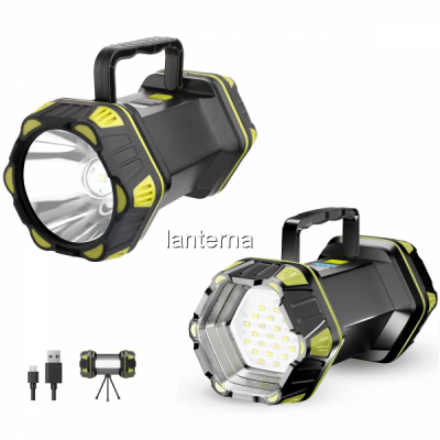 Lanterna LED 2 Capete cu Acumulator la USB, Semnalizare Urgente HC262
