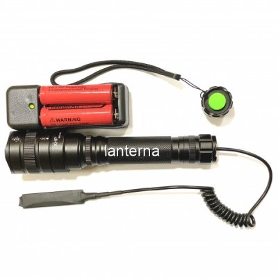 Lanterna LED 5W Tactica Arma Zoom 220V Acumulatori 18650 XHP70 MMCP59