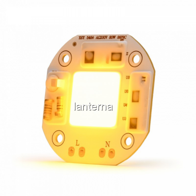 Pastila LED COB 50W cu Lumina Galbena 220V AC / XSY-5454 20C067 XXM