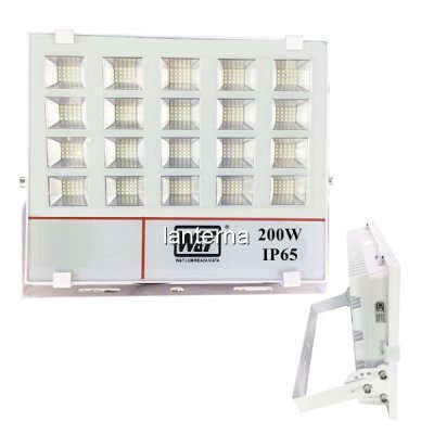 Proiector 400LED SMD T011 200W IP65 Alb Rece 220V WT