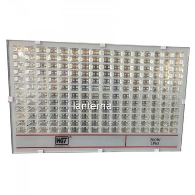 Proiector 400LED T019 200W IP65 Alb Rece 220V WT