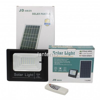 Proiector 42LED SMD 25W cu Panou Solar si Telecomanda IP67 JD8825