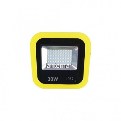 Proiector 60LED 30W Alb Rece 220V Rama Galbena