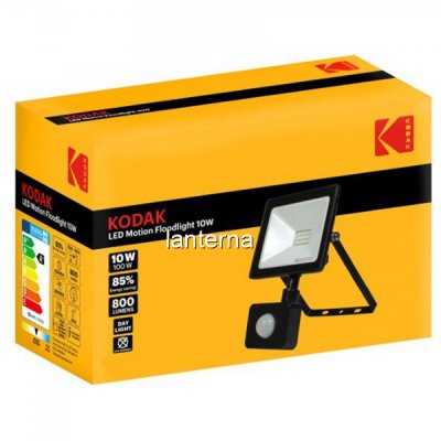 Proiector LED 10W Senzor Miscare 800lm IP65 6400K 220V 16x11cm Kodak