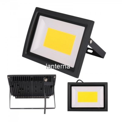 Proiector Slim cu COB LED Mare 50W Alb Rece 220V IP65 KPAD