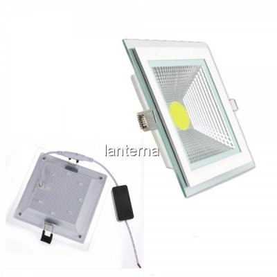 Spot LED Incastrabil 15W Patrat 20x20cm 220V Alb Rece