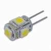 Bec LED 1W 5 LEDuri SMD Bulb G4 Alb Cald