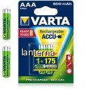 Acumulatori Varta AAA 800mAh 1.2V Ni-Mh