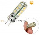 Bec Economic cu 24 LED SMD 1.5W Tip Bulb G4 Lumina Alb Cald