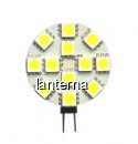 Bec cu LED-uri Bulb 12 LED tip SMD G4 2W Lumina Calda