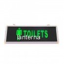 Indicator Luminos Toilets Barbat LED si Acumulator 355x145mm 1 Fata WT