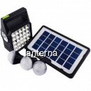 Kit cu Panou Solar Lanterna LED 3 Becuri LED 6V 80W GdTimes GD105