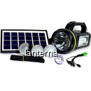 Kit Solar cu BT, Radio si Lanterna 10W 3+1 Becuri Acumulator GD2000A
