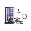 Kit Solar cu Lanterna LED, 3 Becuri si Slot USB GSM CL06A