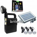 Kit Solar Incarcator Urgente Lanterna si Becuri GdLite GD8033 6V 4.5A