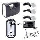 Kit Solar Lanterna LED, USB, 3 Becuri, 6V 4Ah GDLite GD8017C