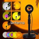 Lampa Efect Apus Soare Orange Sunset RGB 16Culori USB, Telecomanda