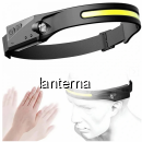 Lanterna Cap Frontala Banda Flexibila LED XPE COB USB-C Senzor LX200 KLX