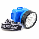 Lanterna Frontala de Cap 8+1LED 1W cu Acumulator 220V 687 KLX