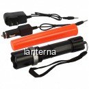 Lanterna LED 1W cu Acumulator, Zoom si Con Semnalizare 12V 220V Y608