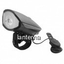 Lanterna LED 1W Far pentru Bicicleta cu Sonerie, pe Baterii FY056